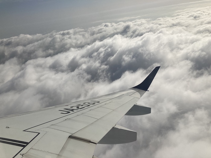 飛行機　外の景色