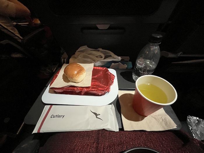 カンタス航空　機内食　夕食