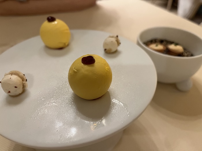 ルブラン カンクン Lumiere 前菜 シャンパン