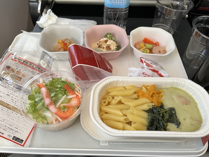 JAL 787-9 プレミアムエコノミー　洋食