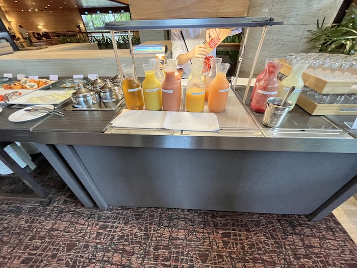 シェラトンタワーズシンガポール　朝食　ジュース