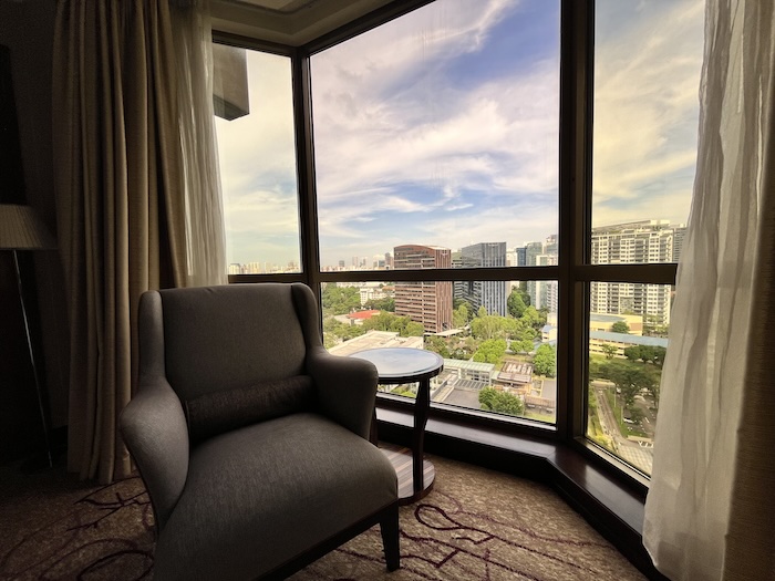 シェラトンタワーズシンガポール　部屋からの長め