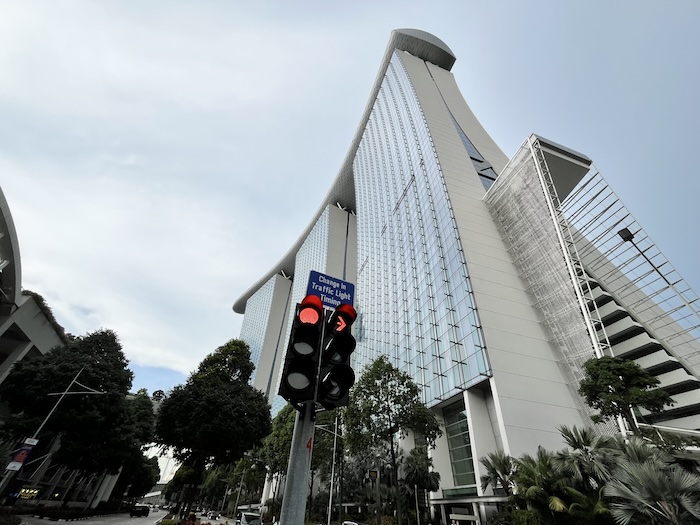 マリーナベイ・サンズ 船尾から