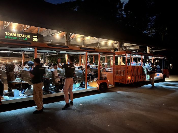 シンガポール ナイトサファリ トラム 乗るところ