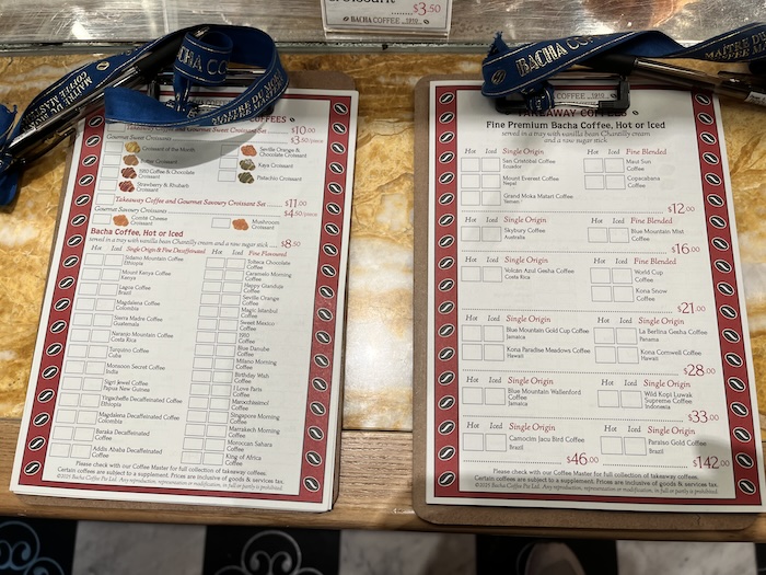 Bacha coffee シンガポール 注文