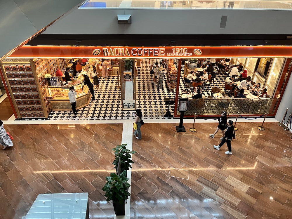 Bacha coffee シンガポール 外観　上から