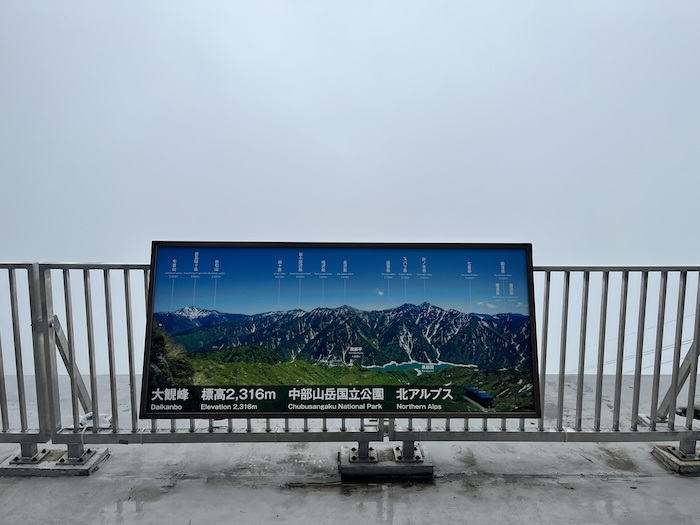 アルペンルート　大観峰　眺め